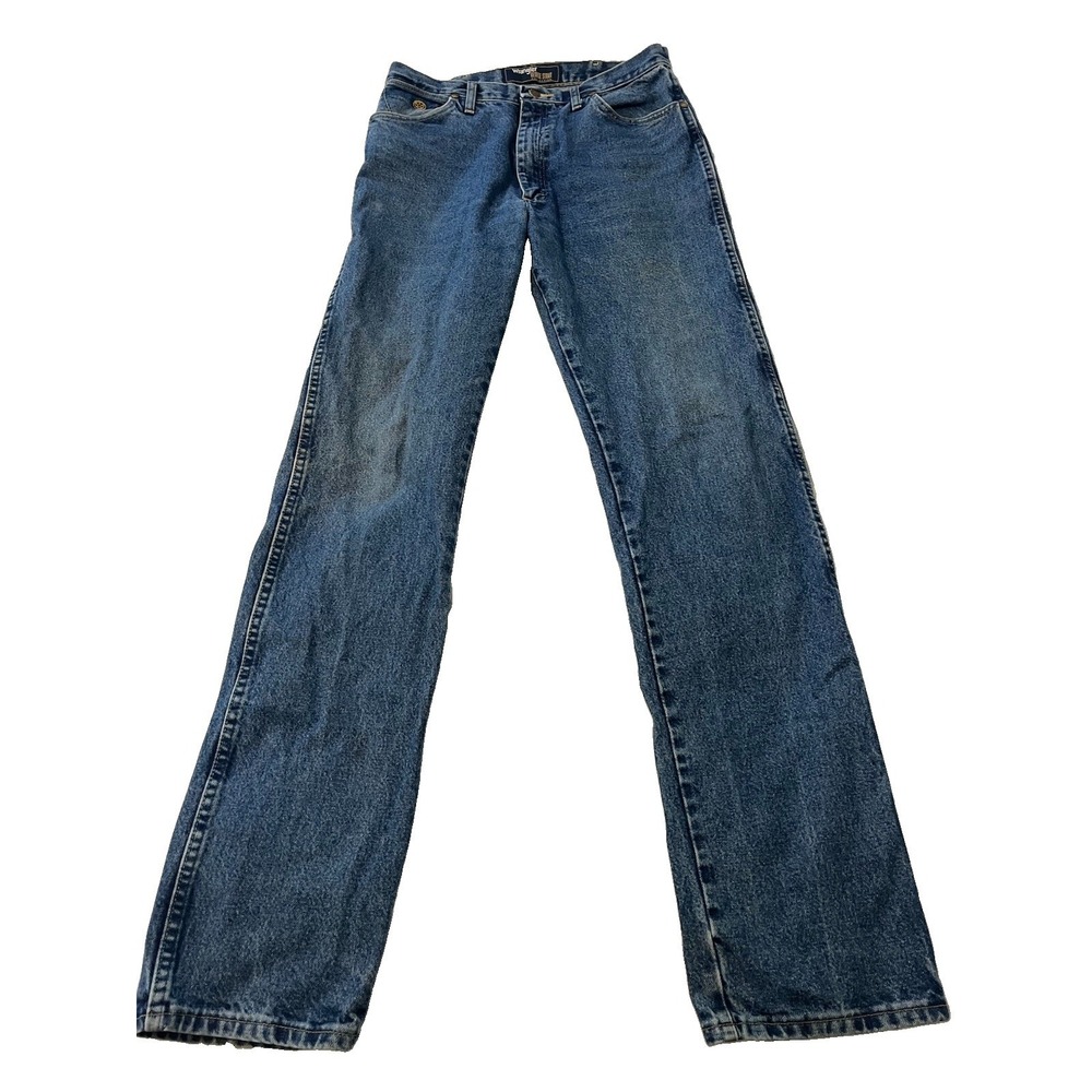 Wrangler Jeans Mens Size 34x38 Blue George Strait Collection Cowboy Cut Straight